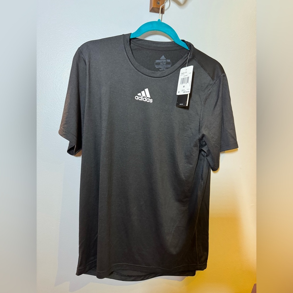 Adidas Men's Dark Gray Short Sleeve Tee